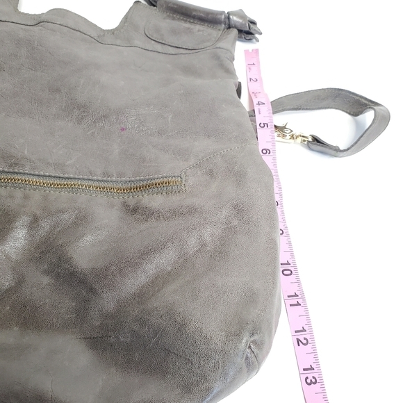 Foley & Corrina Gray Tote Bag Purse Leather - Picture 11 of 15